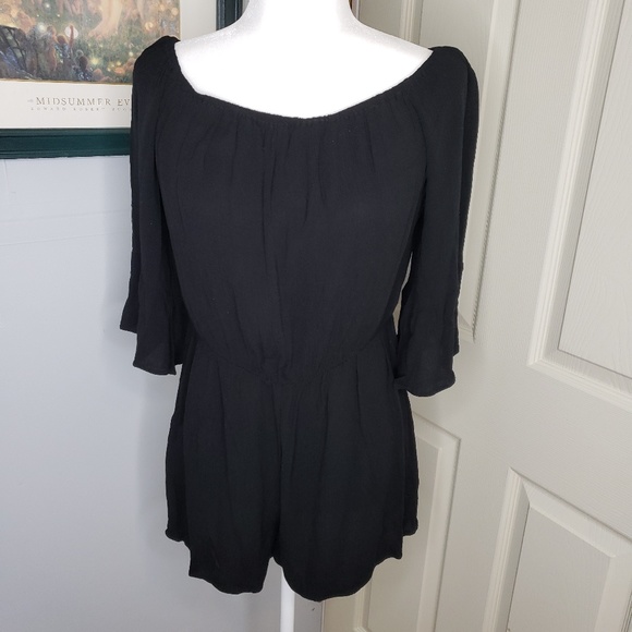 Topshop Pants - TOPSHOP crepe black Romper size 8